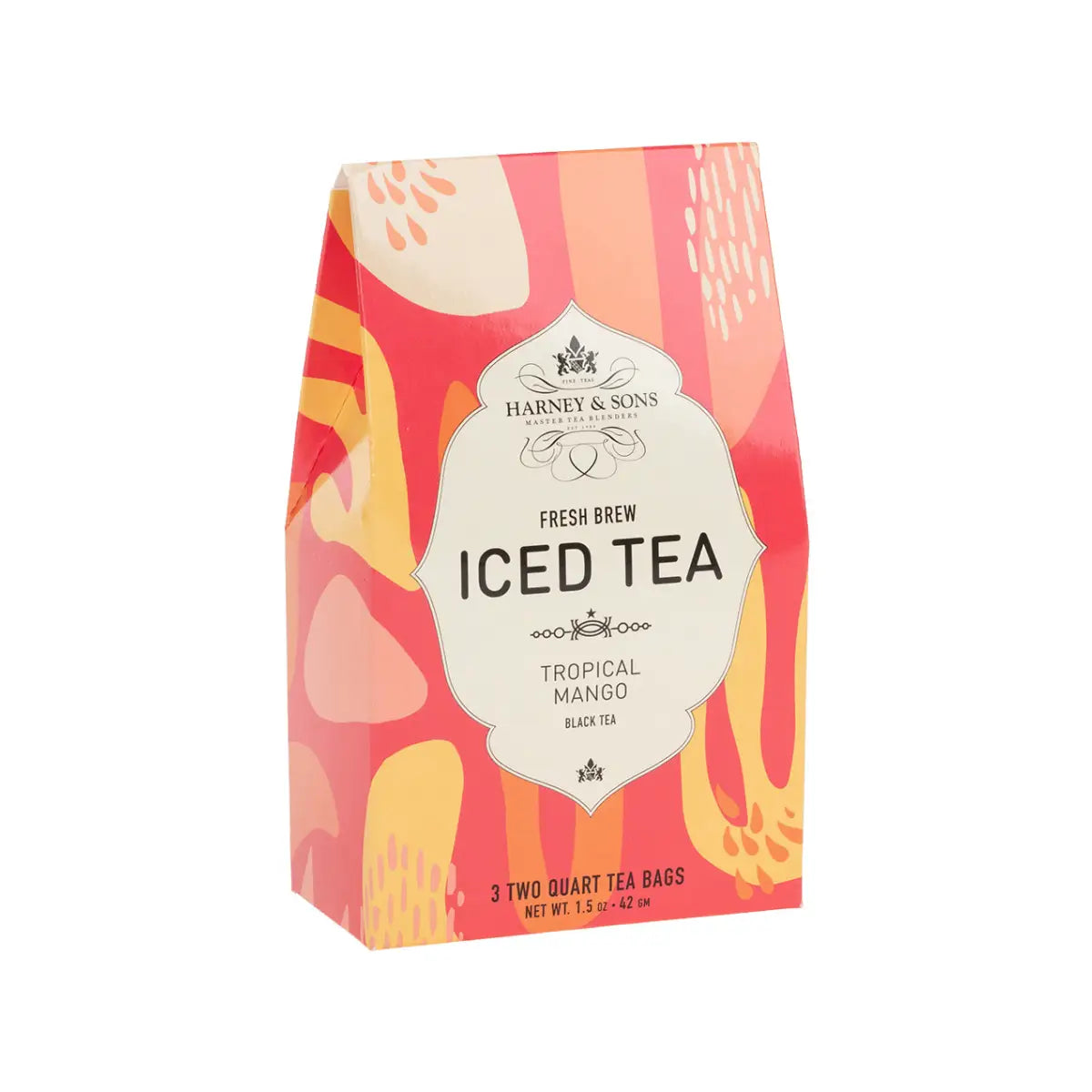 Tropical Mango Fresh Brew Iced Tea - Iced Tea Pouches / Box of 3 Pouches - Harney & Sons Fine Teas