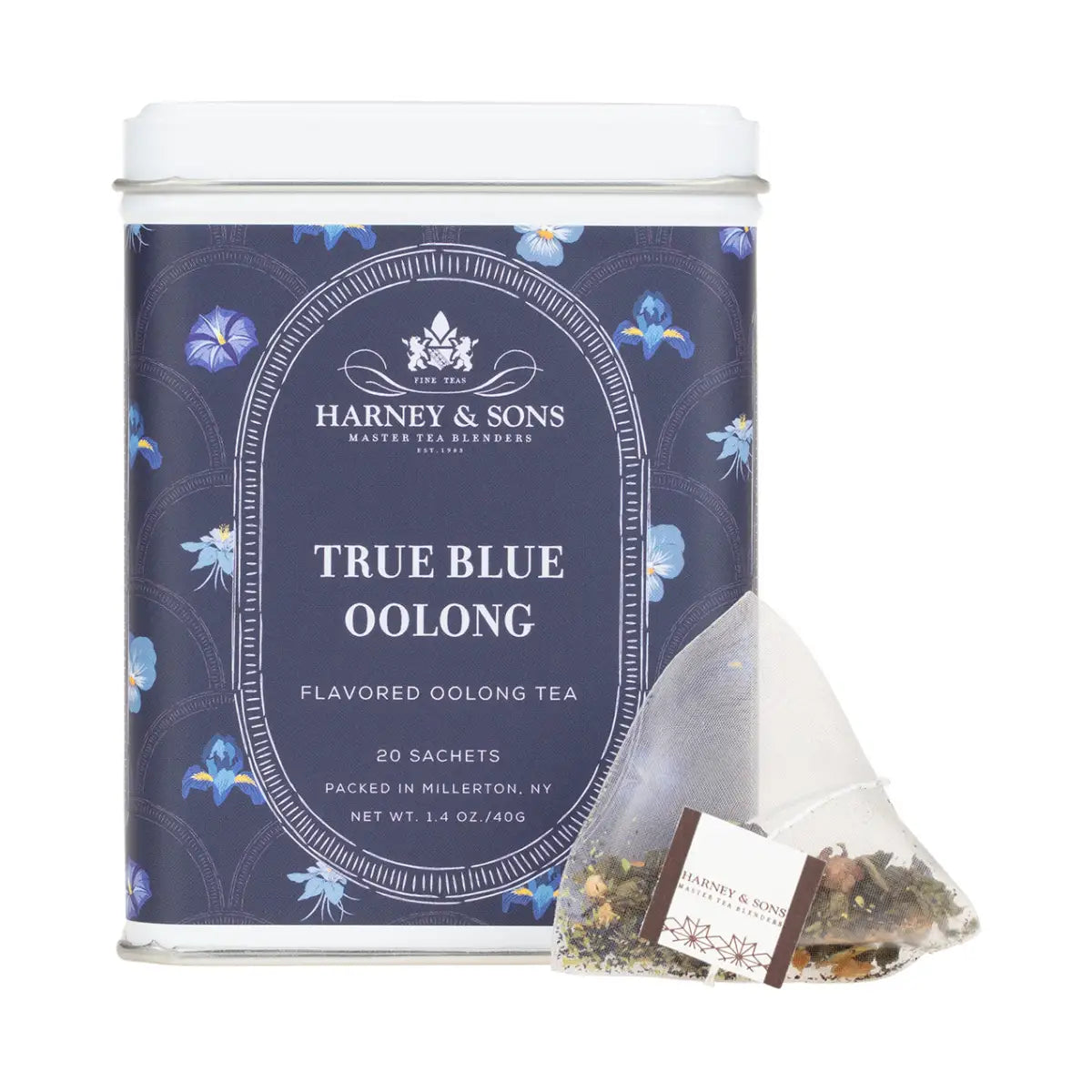 True Blue Oolong Tea - Tin of 20 Sachets - Sachets / Tin of 20 Sachets - Harney & Sons Fine Teas