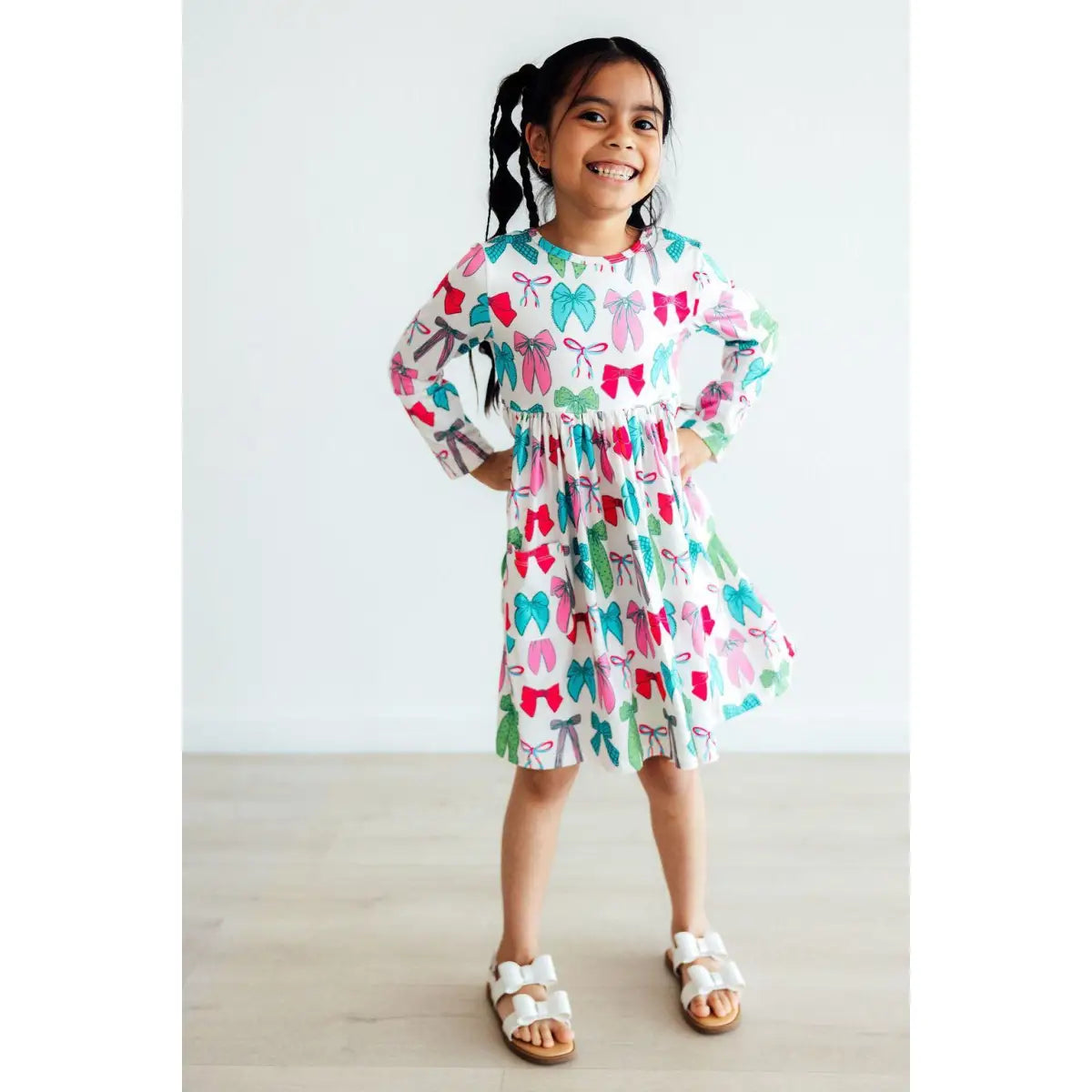 Twirls & Ties Bows Pocket Twirl Dress - Mila & Rose ®