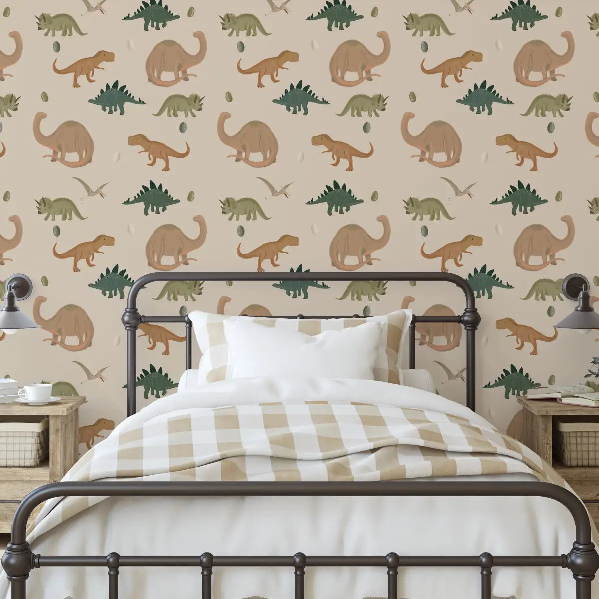 Tyran Wallpaper - Dinosaurs for Kids - by Shop Pudge - Loomwell Home Goods