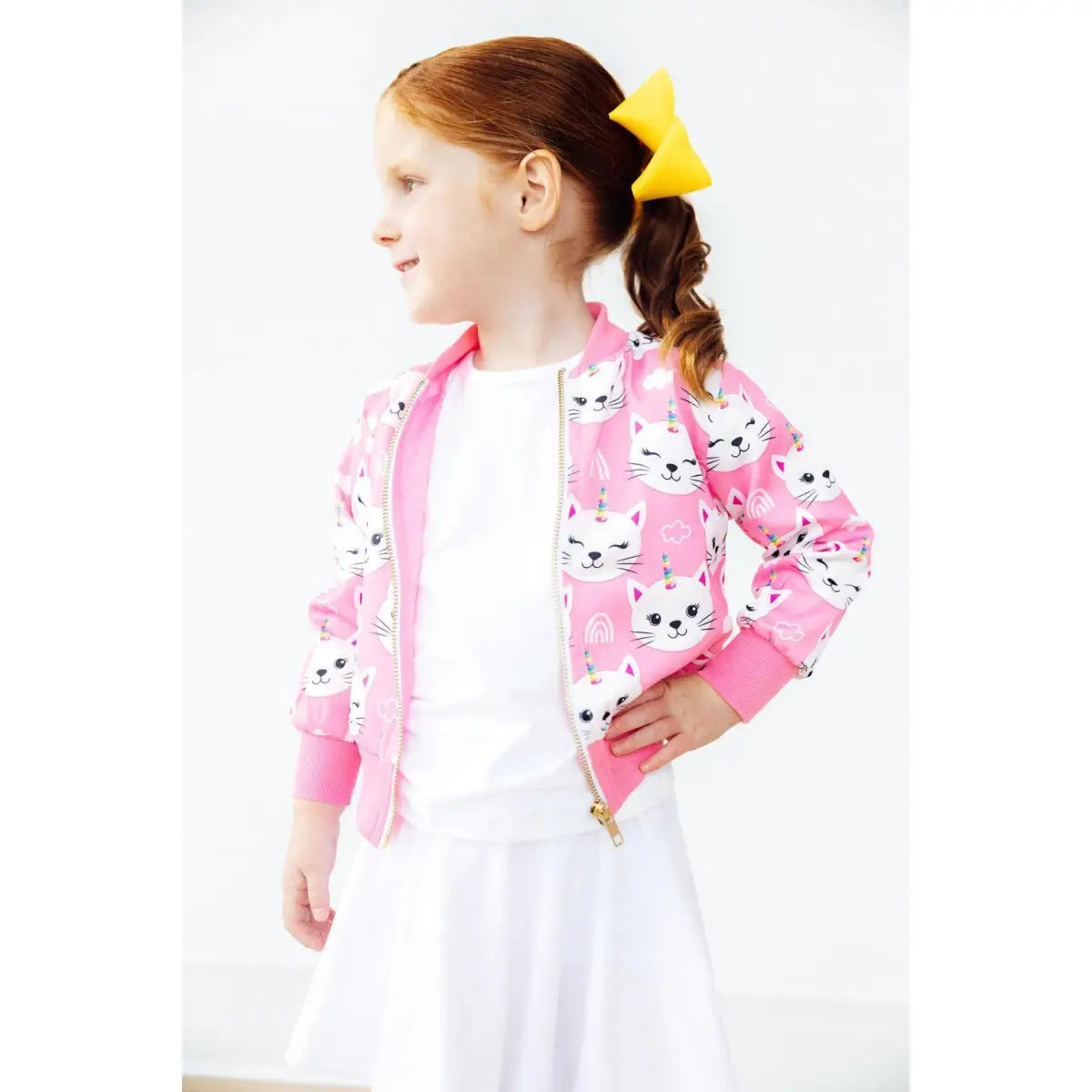 Unicorn Kitties Satin Jacket - Mila & Rose ®