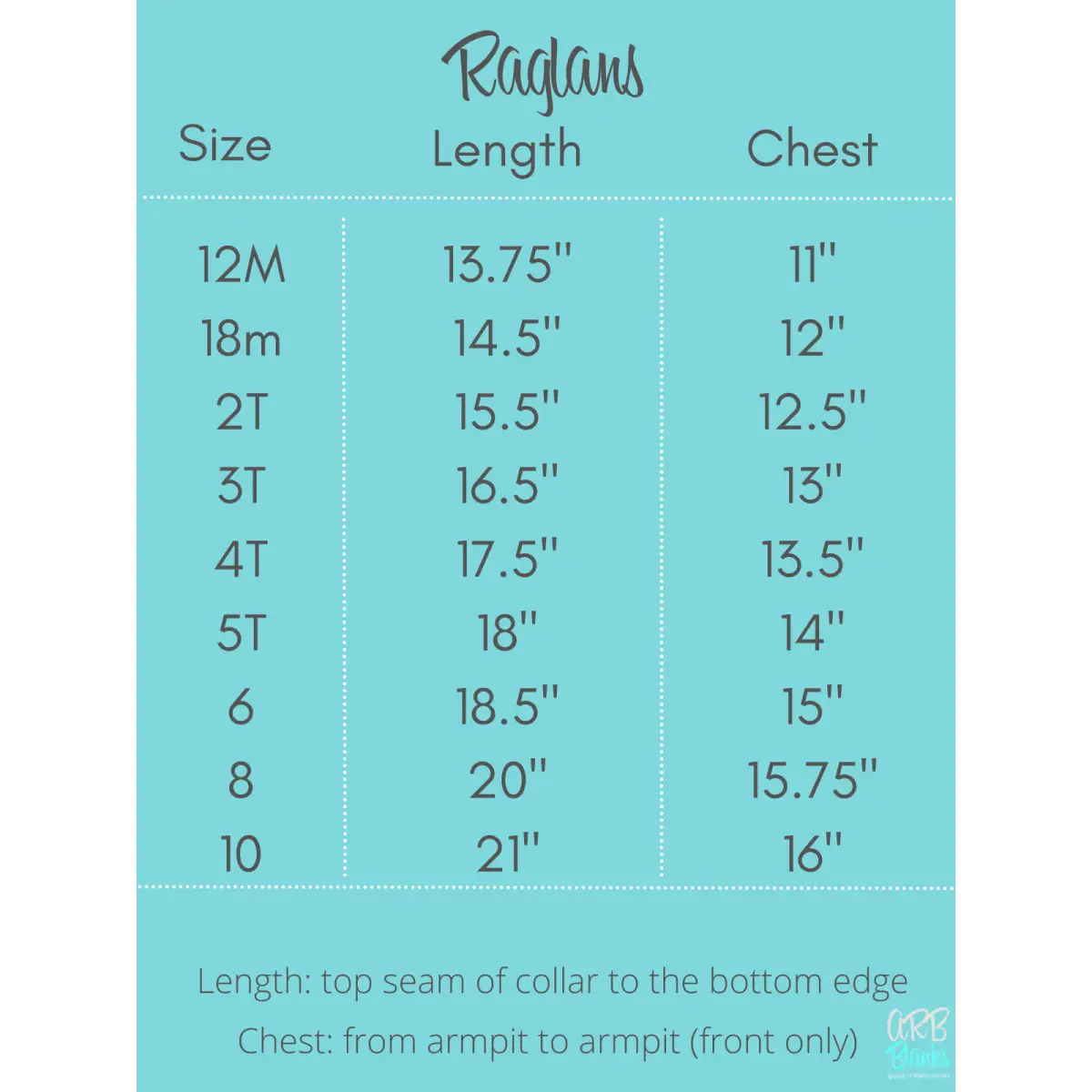 Unisex Raglan Shirt with Grey Body (12M-Toddler) - ARB Blanks