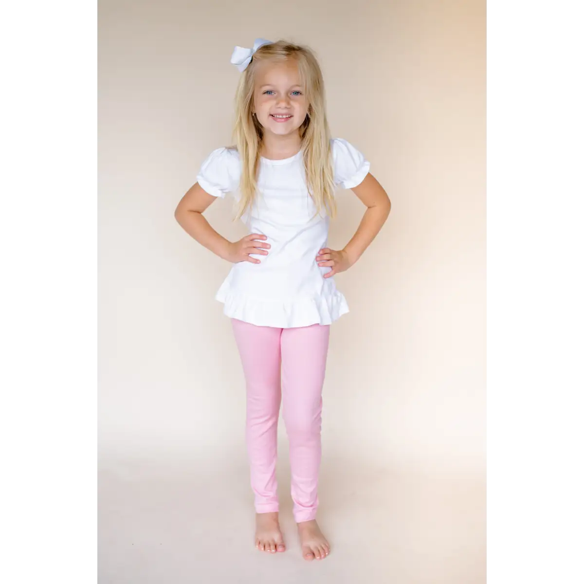 Unisex Solid Leggings - Bubble Gum Pink / 12M - ARB Blanks