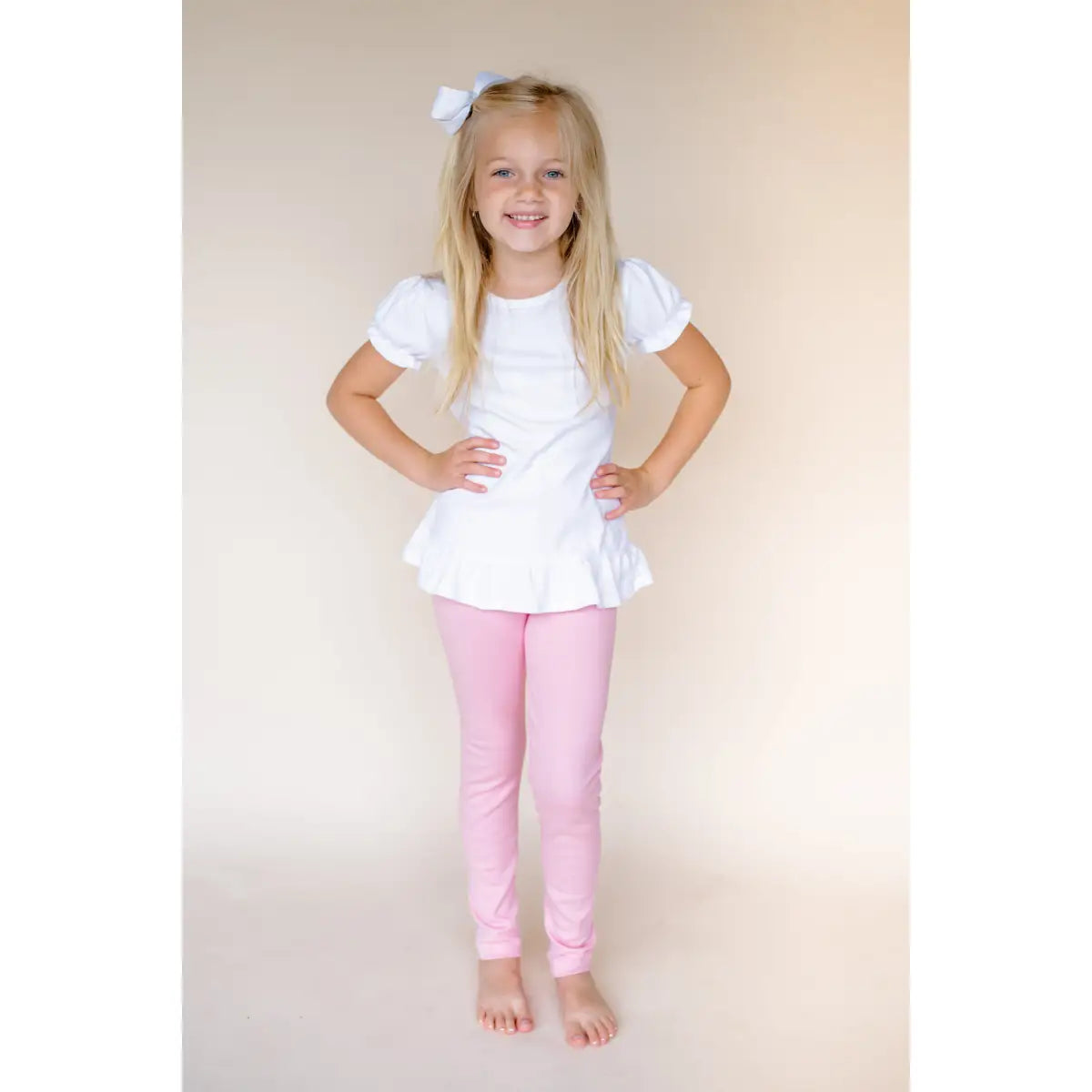 Unisex Solid Leggings - Bubble Gum Pink / 12M - ARB Blanks