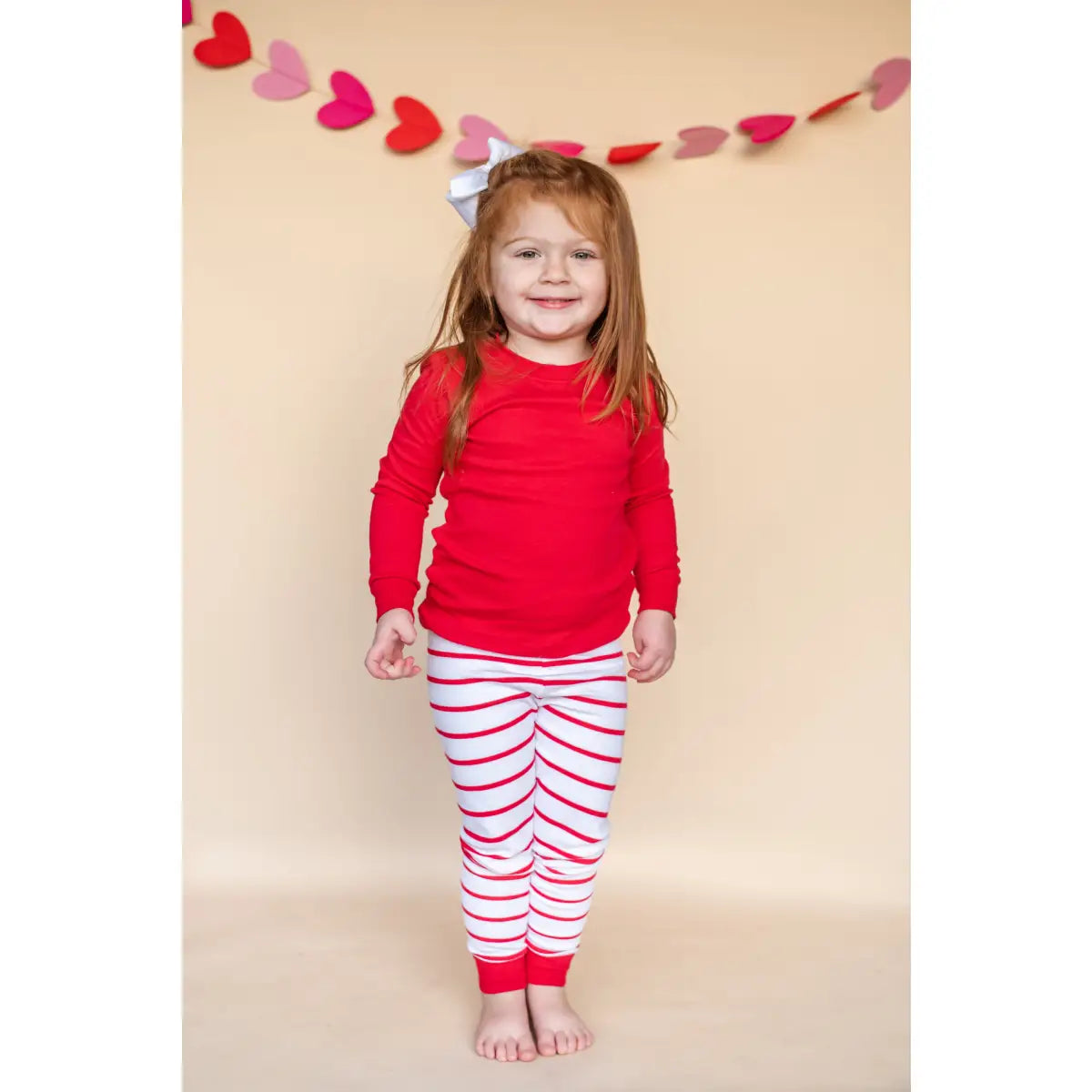 Valentine’s Striped Kids Pajamas - ARB Blanks