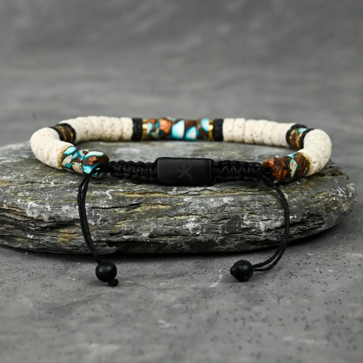 Vanguard Lava Bead Men’s Bracelet - Starfish Project