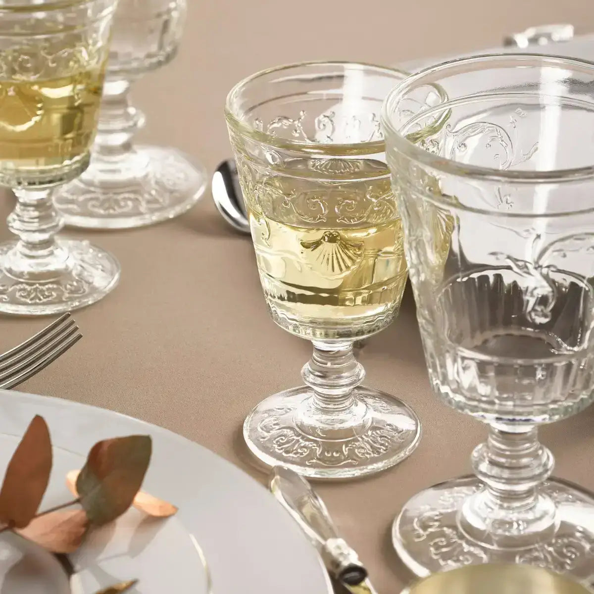 Versailles Water Glass Set-6 - Clear - La Rochere NA