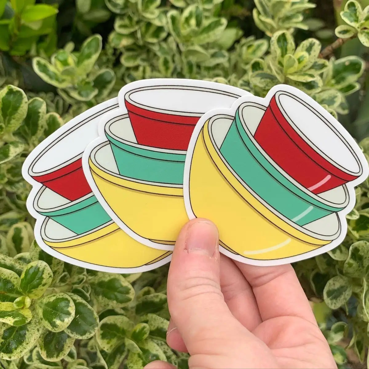 Vintage Pyrex Mixing Bowls Magnet - Extremely Retro