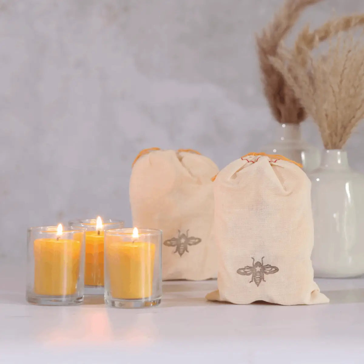 Votive Candle – 100% Beeswax – 15hr Burn - Big Dipper Wax Works