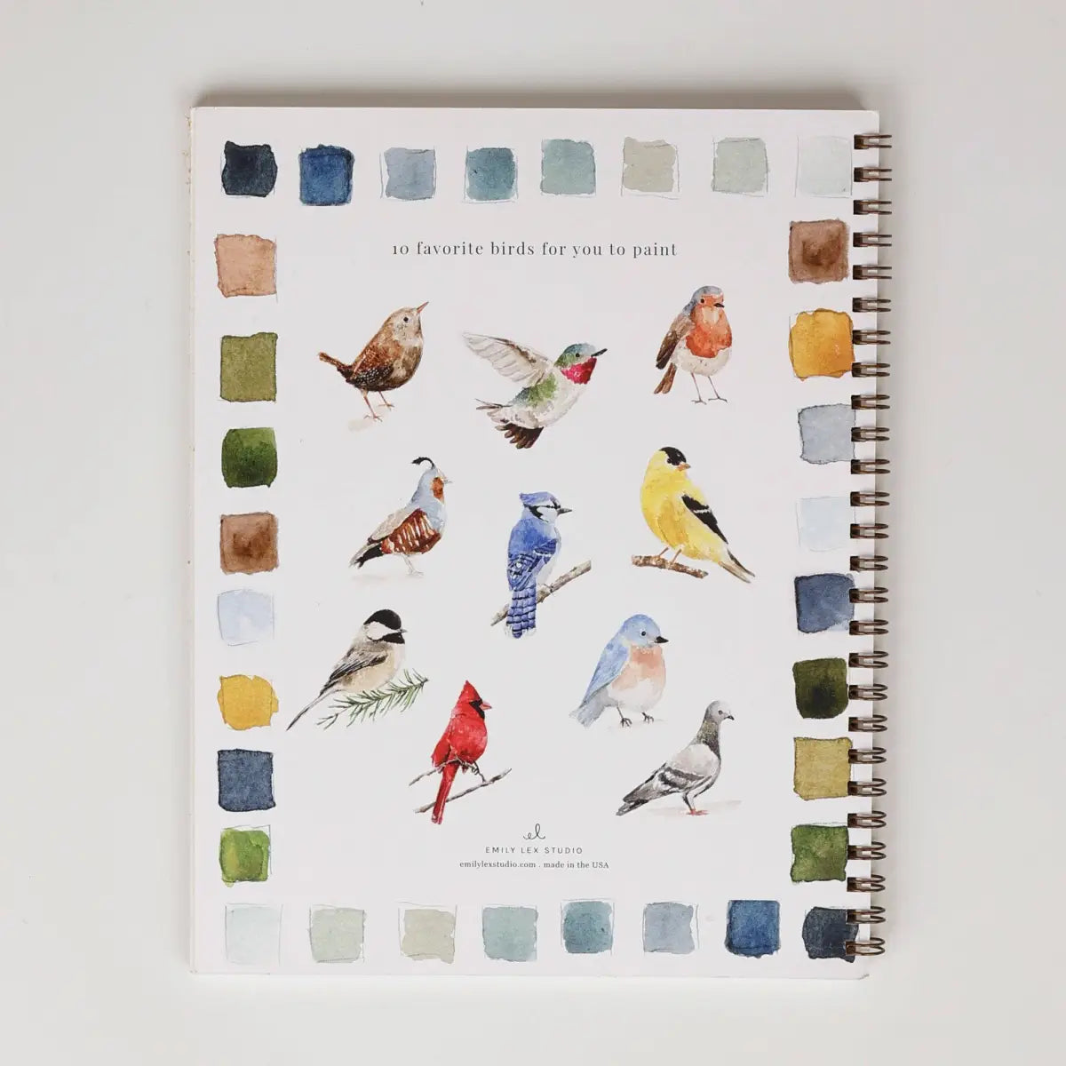 Watercolor Workbook - Birds - Emily Lex - emily lex studio