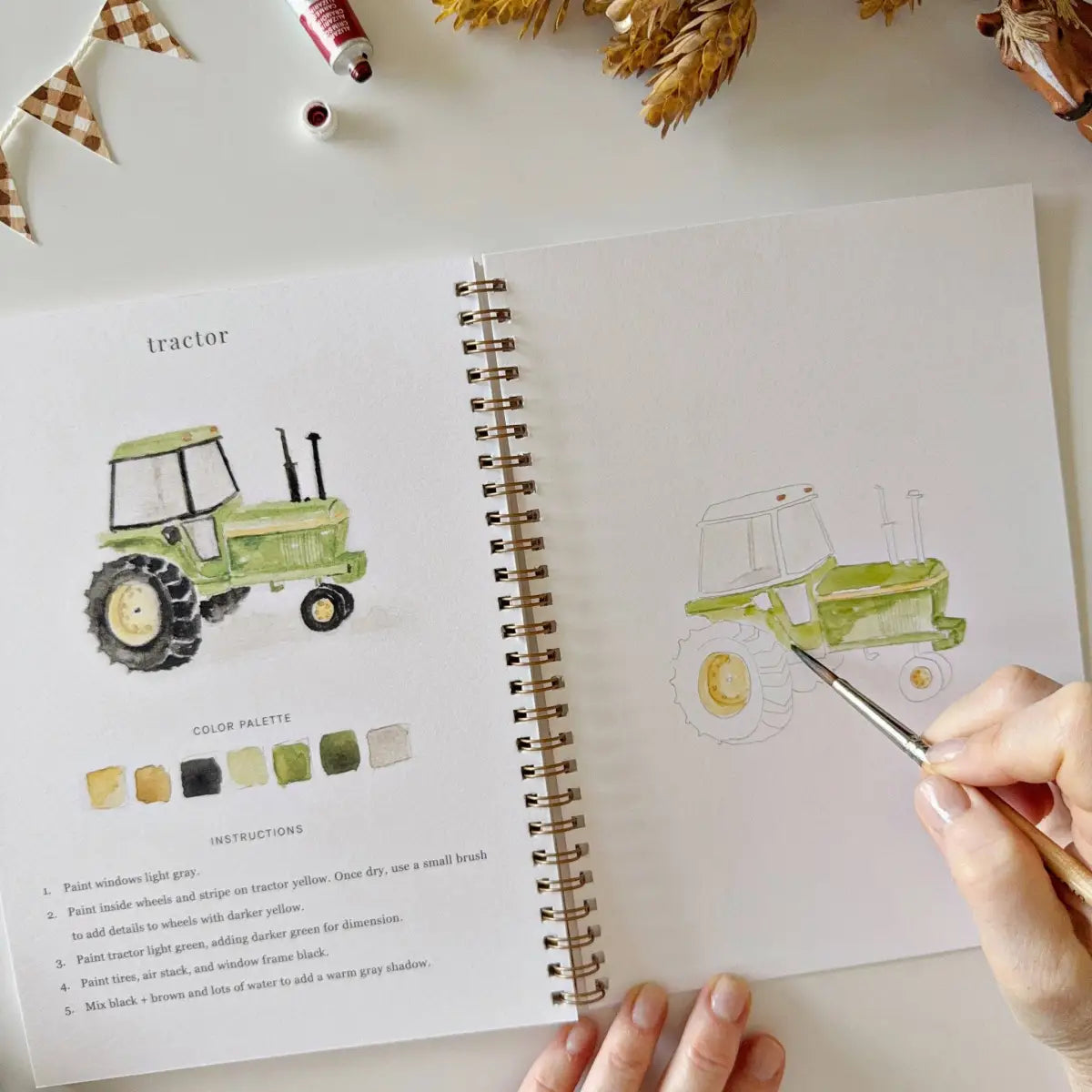 Watercolor Workbook - Farm - Emily Lex - emily lex studio