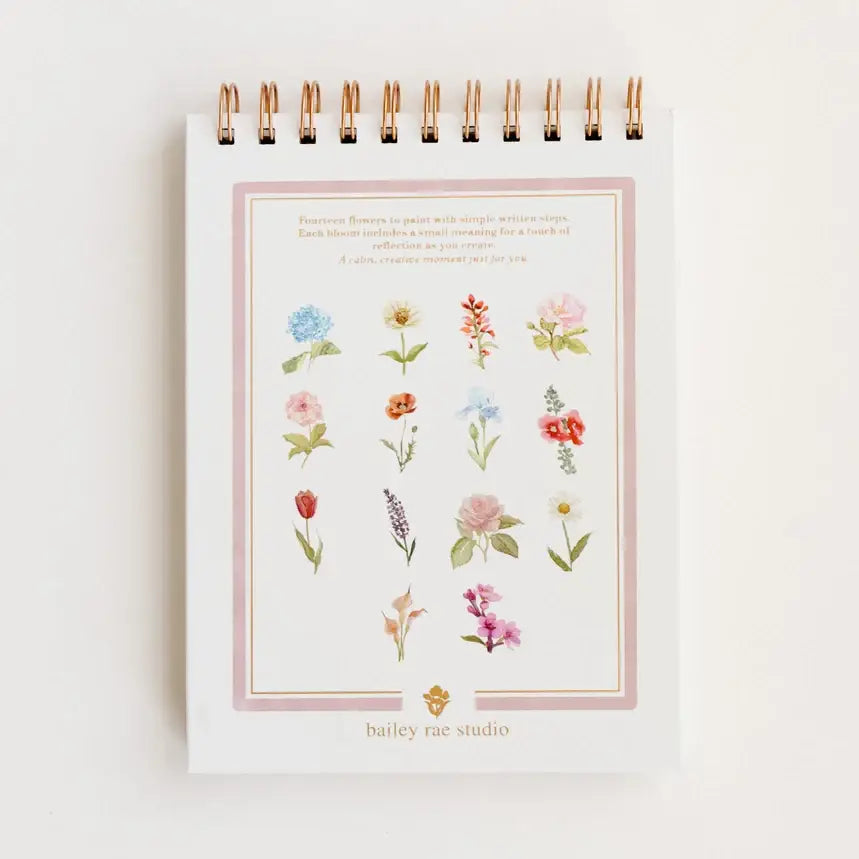 Watercolor Workbook - Flowers - Bailey Rae Studio