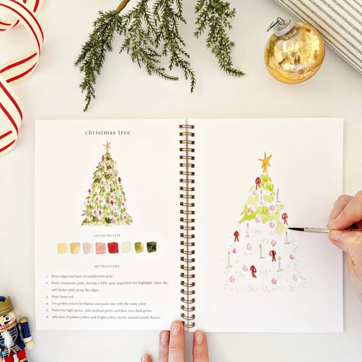 Watercolor Workbook - Nutcracker - Emily Lex - emily lex studio