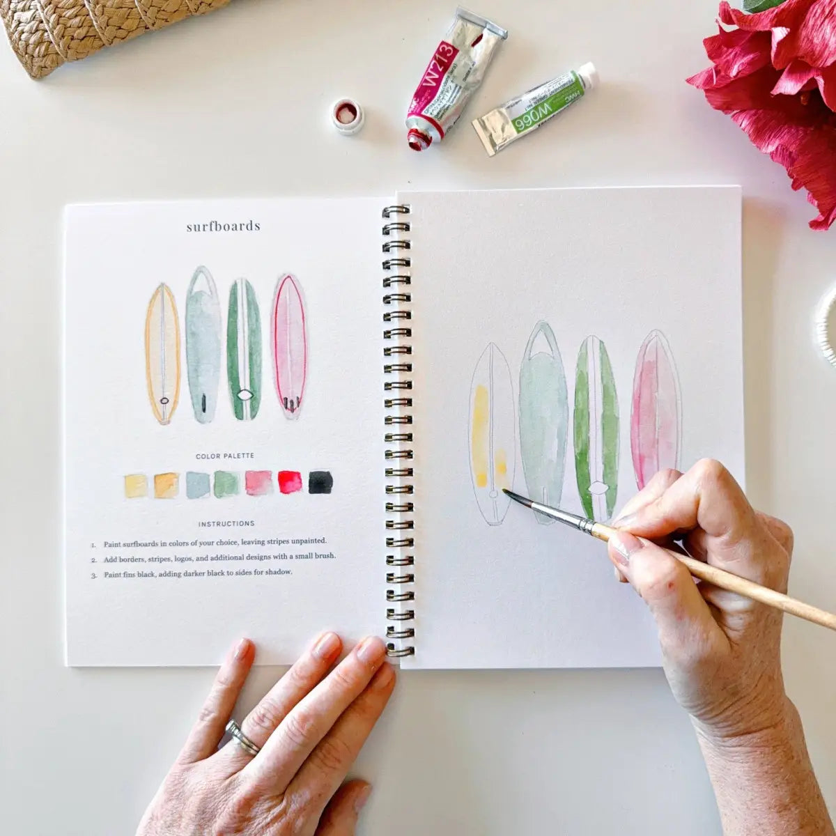 Watercolor Workbook - Tropical - Emily Lex - emily lex studio