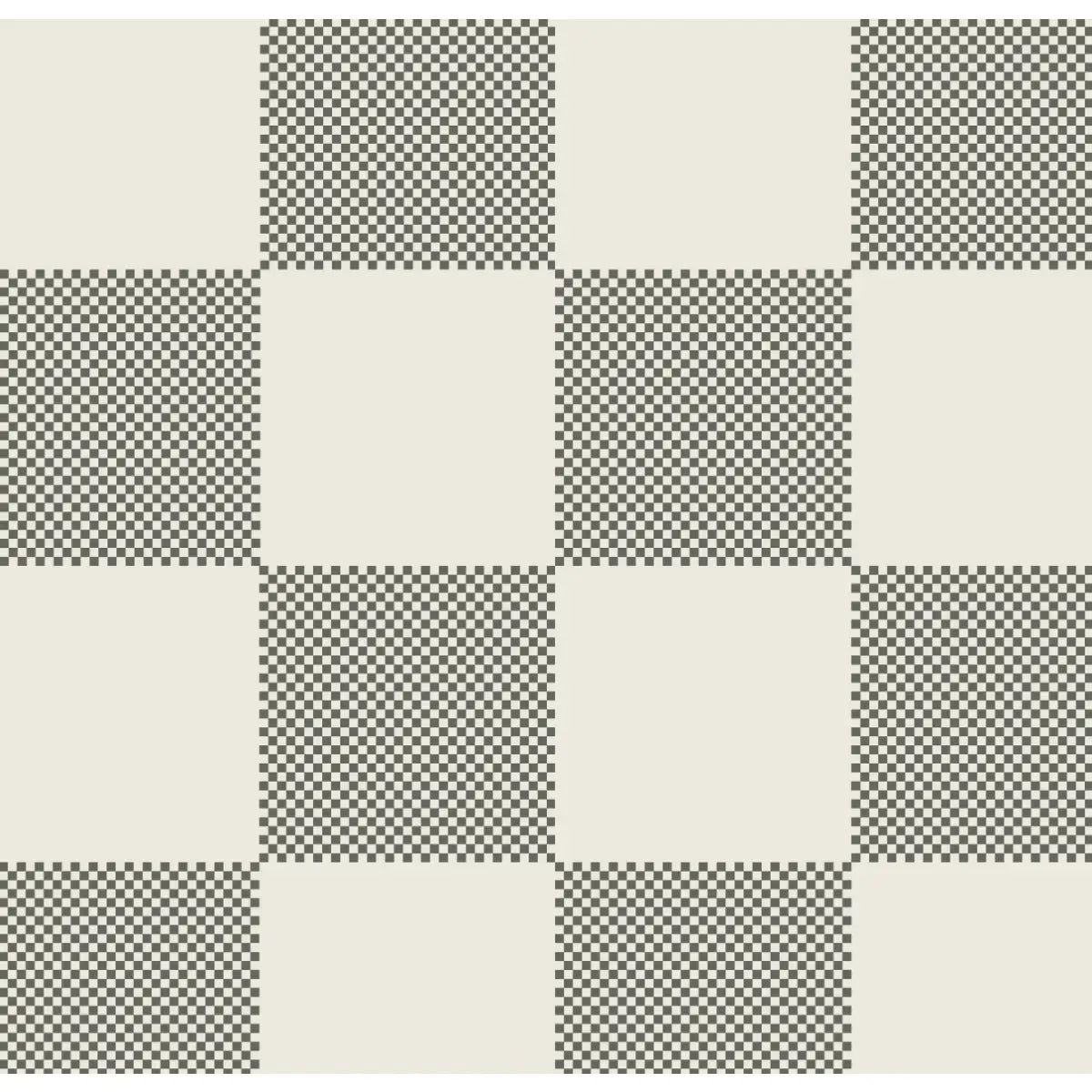 Watson Wallpaper - Large Scale Checkerboard - by Hufton Studio - Sample 1 foot by 1 foot / Dark Green - Loomwell Home