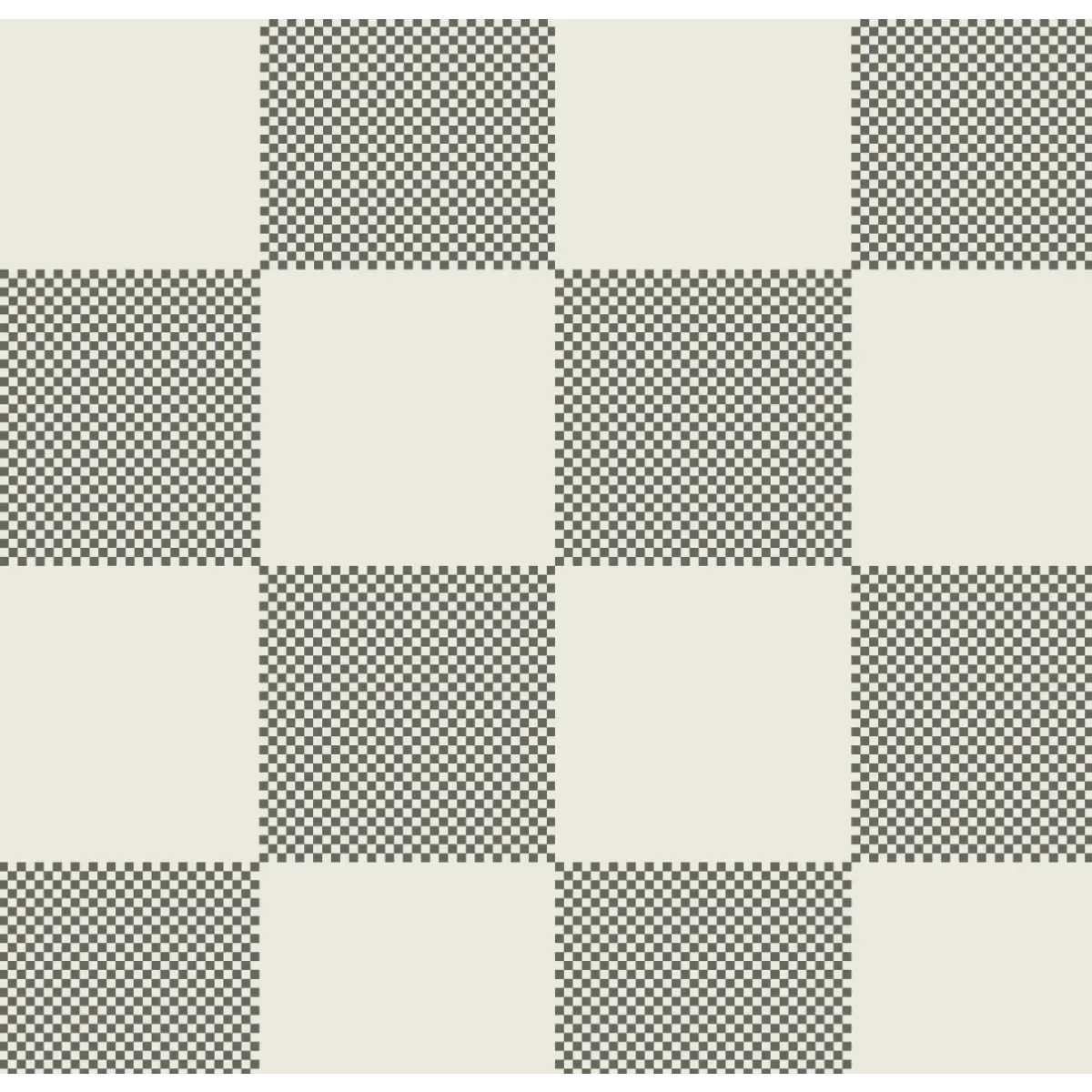 Watson Wallpaper - Large Scale Checkerboard - by Hufton Studio - Sample 1 foot by 1 foot / Dark Green - Loomwell Home