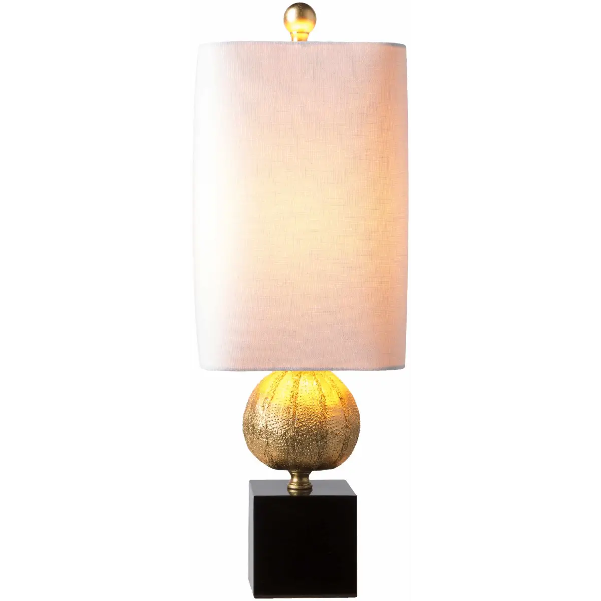 Watsonville Gold & Blac Resin Table Lamp - 22.75’’H x 7.5’’W x 7.5’’D - Boutique Rugs