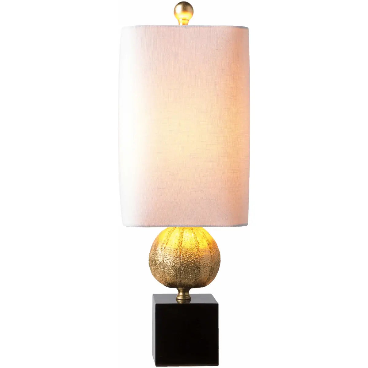 Watsonville Gold & Blac Resin Table Lamp - 22.75’’H x 7.5’’W x 7.5’’D - Boutique Rugs