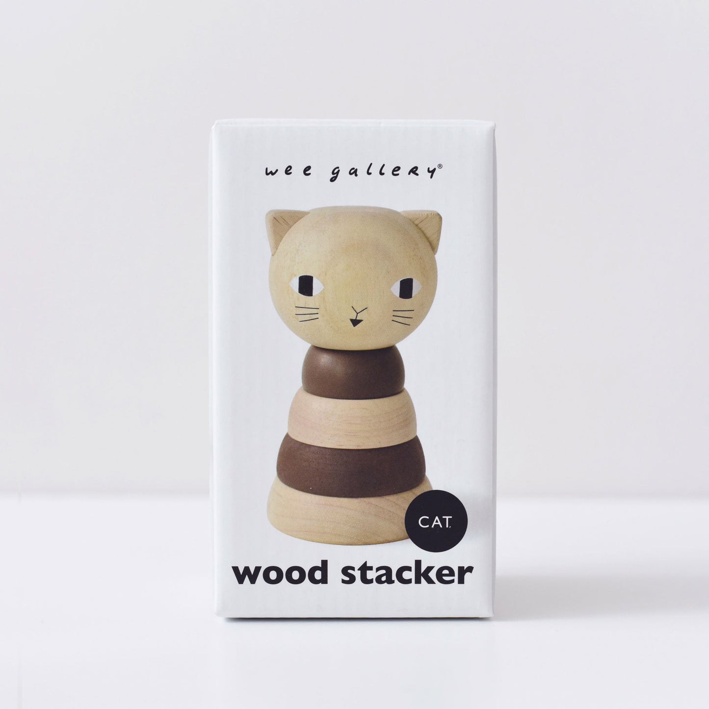 Wood Stacker - Cat - Wee Gallery