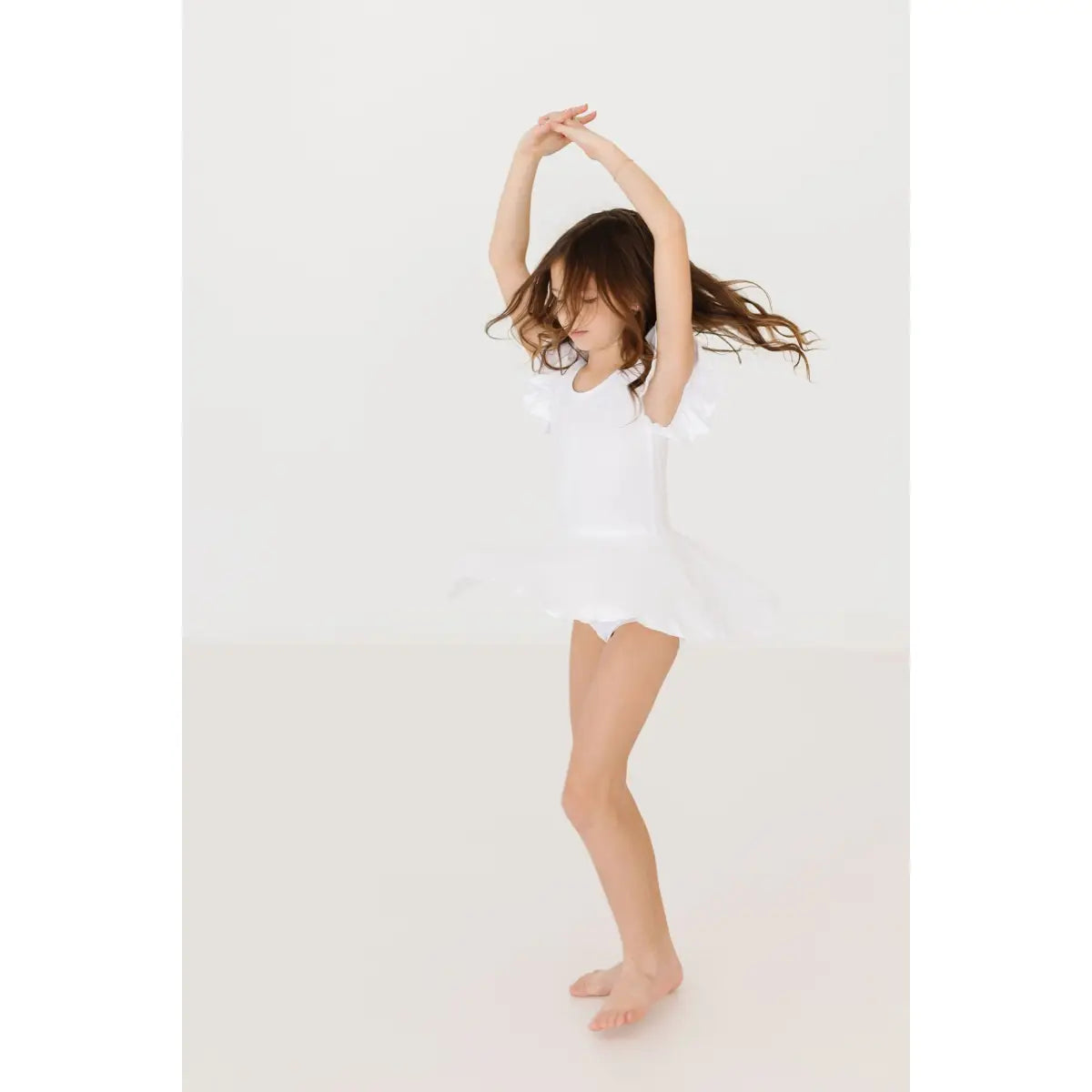 Twirl Leotard with Skirt - White - Mila & Rose ®