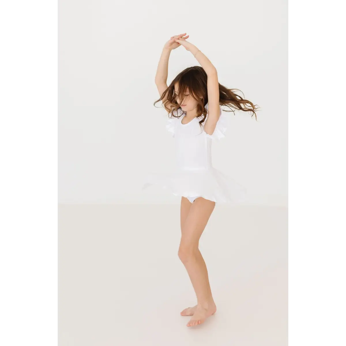 Twirl Leotard with Skirt - White - Mila & Rose ®