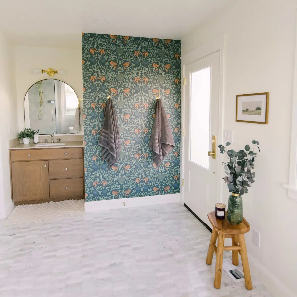 Whitney Wallpaper - Floral Vines - Morris Inspired - Loomwell Home Goods