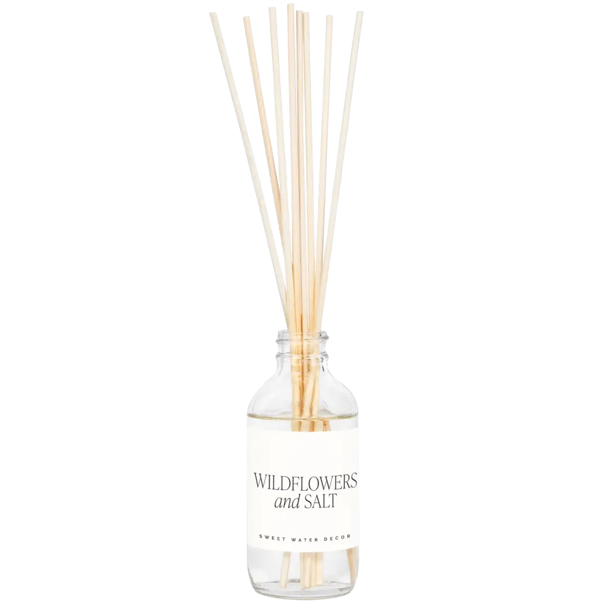 Wildflowers and Salt Clear Reed Diffuser - Sweet Water Decor