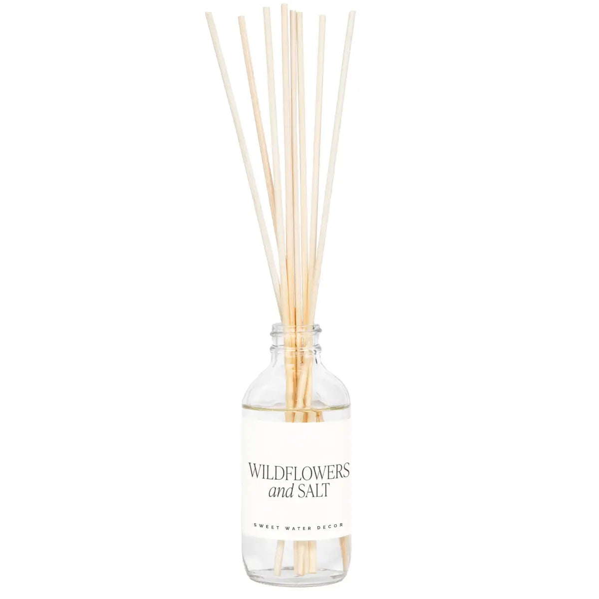 Wildflowers and Salt Clear Reed Diffuser - Sweet Water Decor