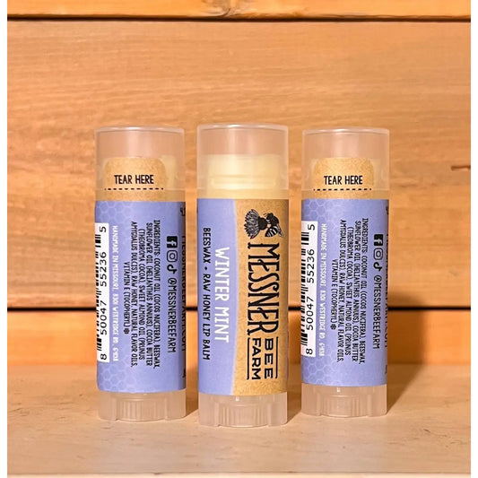 Lip Balm - Winter Mint - Handmade with Beeswax - Messner Bee Farm