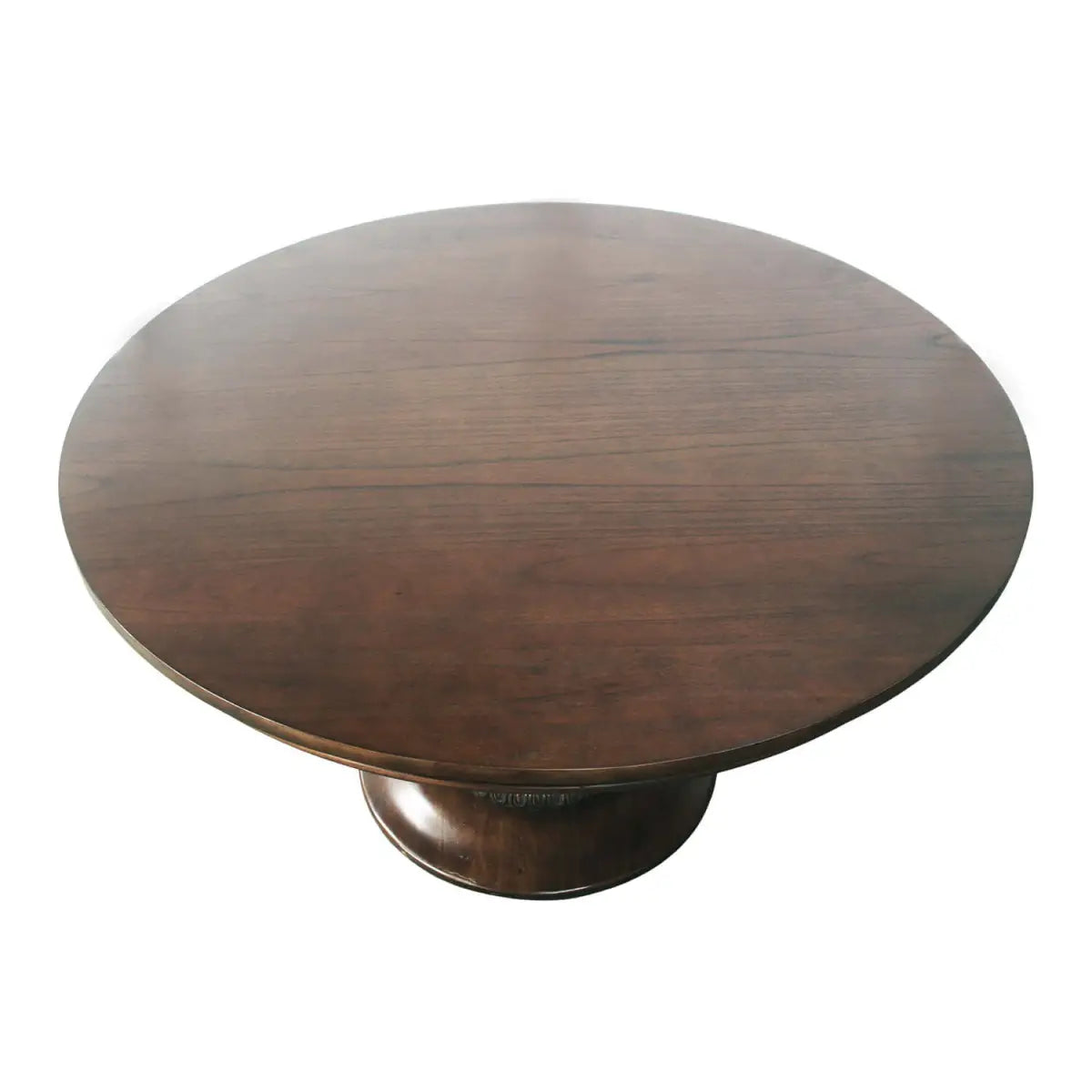 Wood Pedestal Table - Walnut - 55’’ - Ave Home
