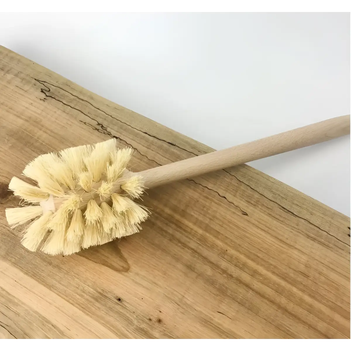 Wooden Toilet Brush Set - Natural Eco-Friendly - includes stand - Smile Boutiques
