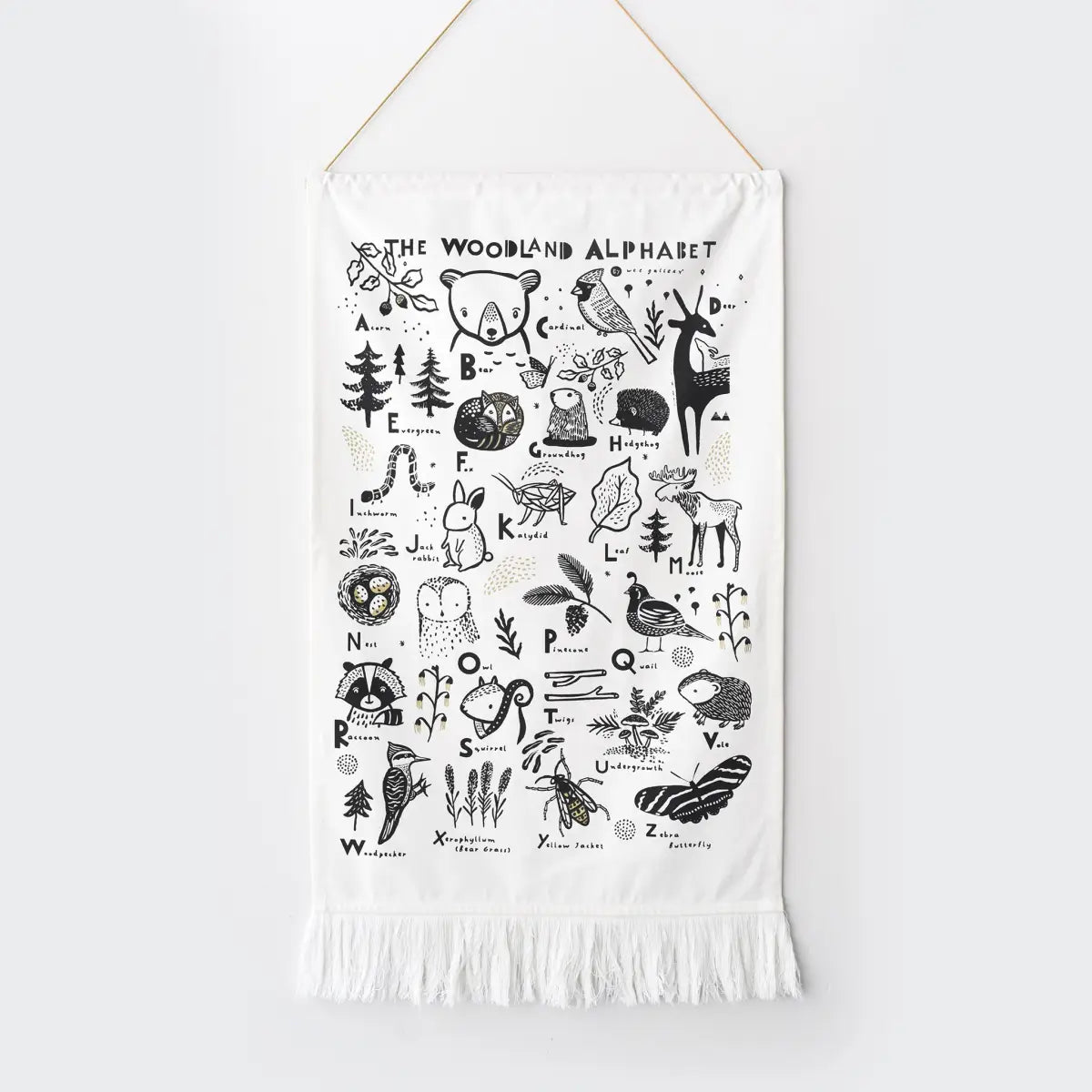 Woodland Alphabet Tapestry - Wee Gallery
