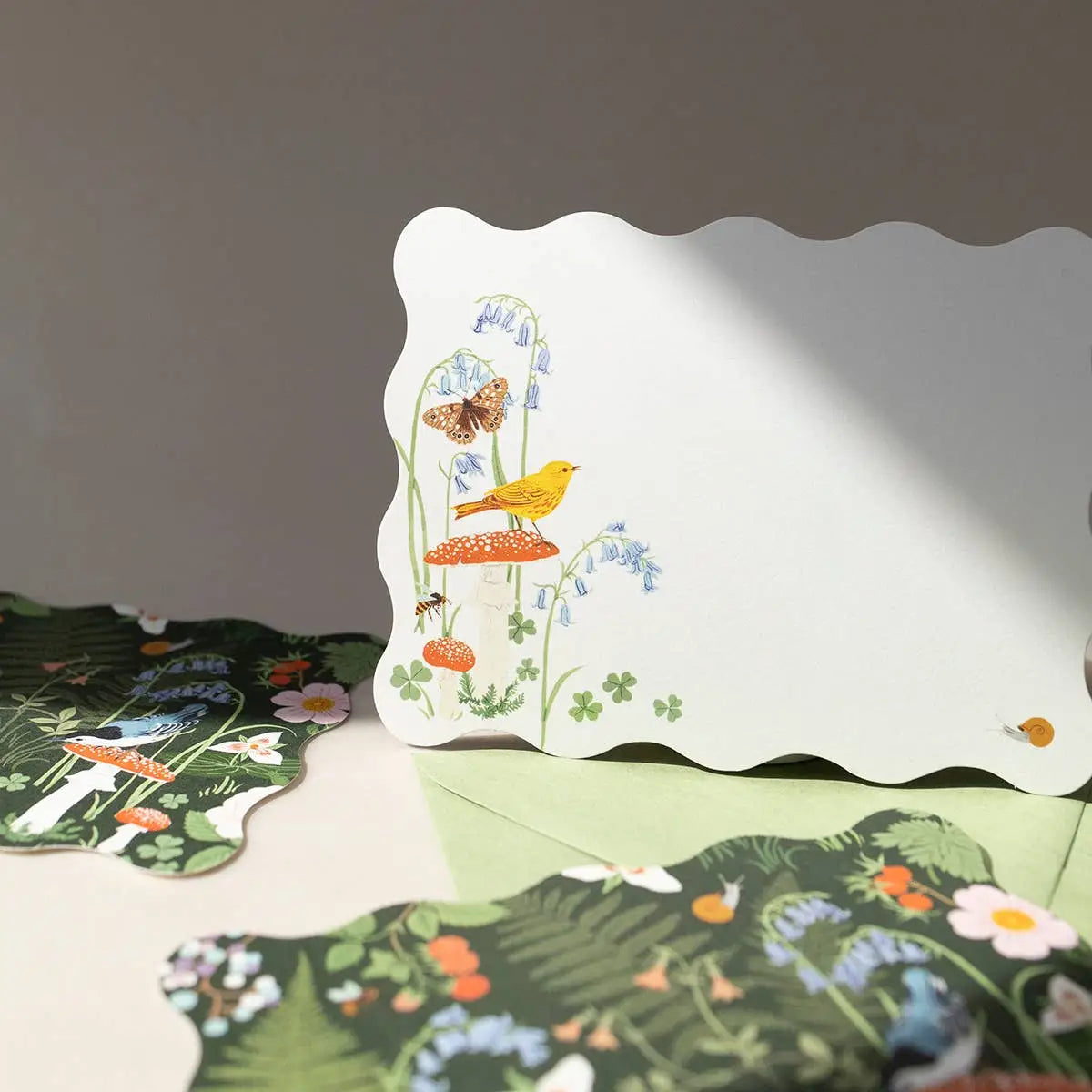WOODLAND Notecards Set of 4 - Botanica Paper Co.