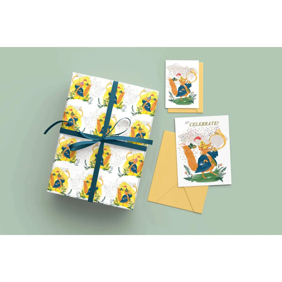 Wrapping Paper - Fox - Driscoll Design