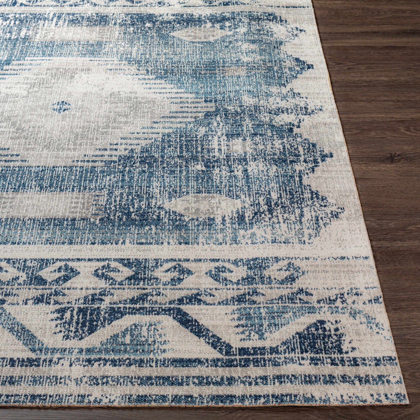Westmount Denim Aztec Area Rug - Boutique Rugs