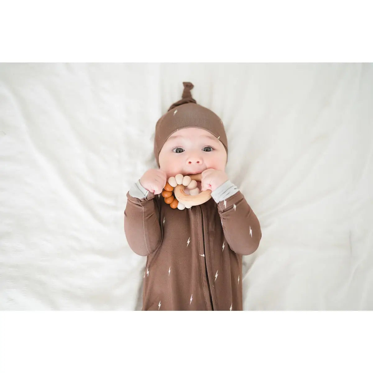 Zipper Romper - Brown Lightning - Harp Angel Boutique