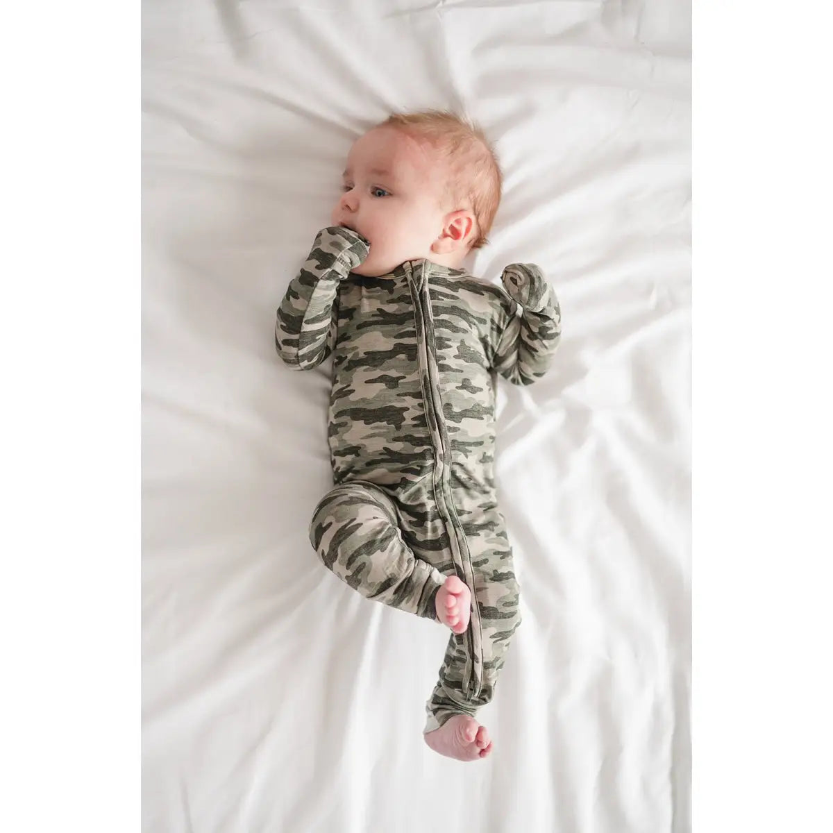 Zipper Romper - Camo - Harp Angel Boutique