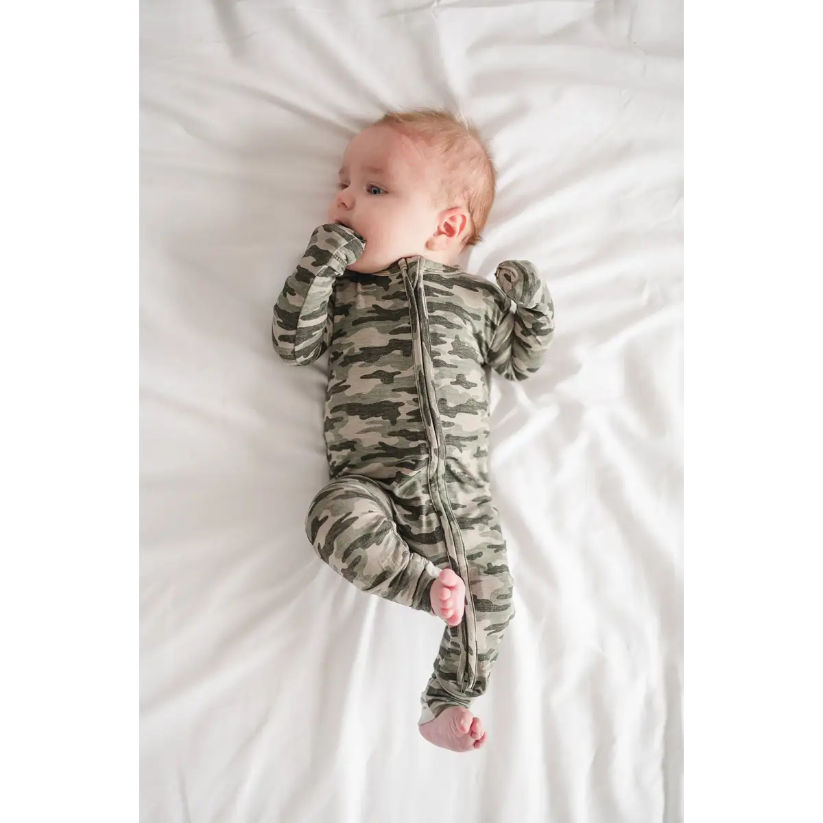Zipper Romper - Camo - Harp Angel Boutique