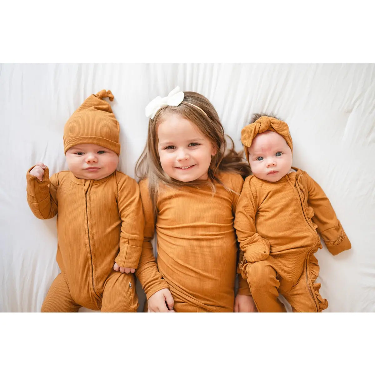 Zipper Romper - Caramel Ribbed - Harp Angel Boutique