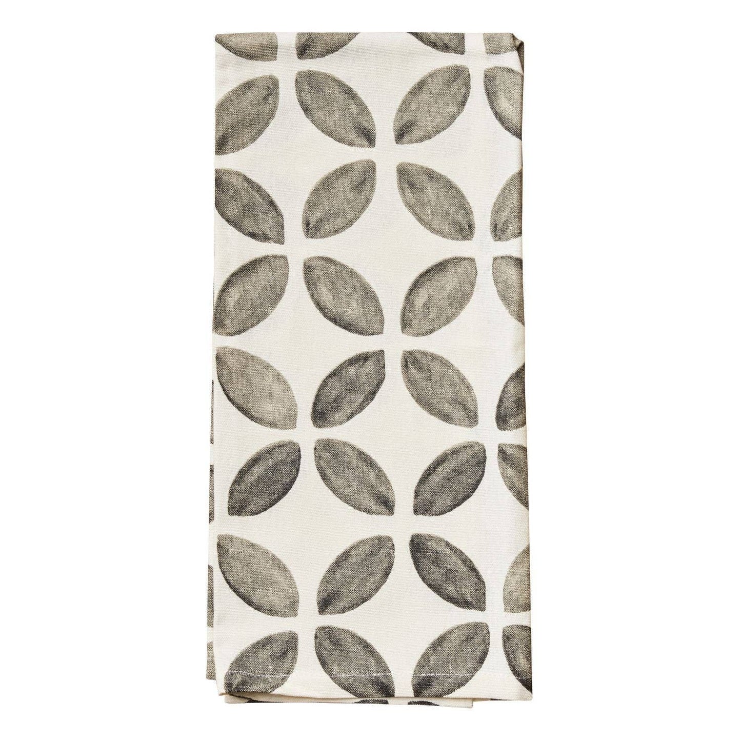 Tea Towel - Black and White Circles