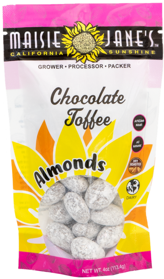 Chocolate Toffee Almonds 4 oz.