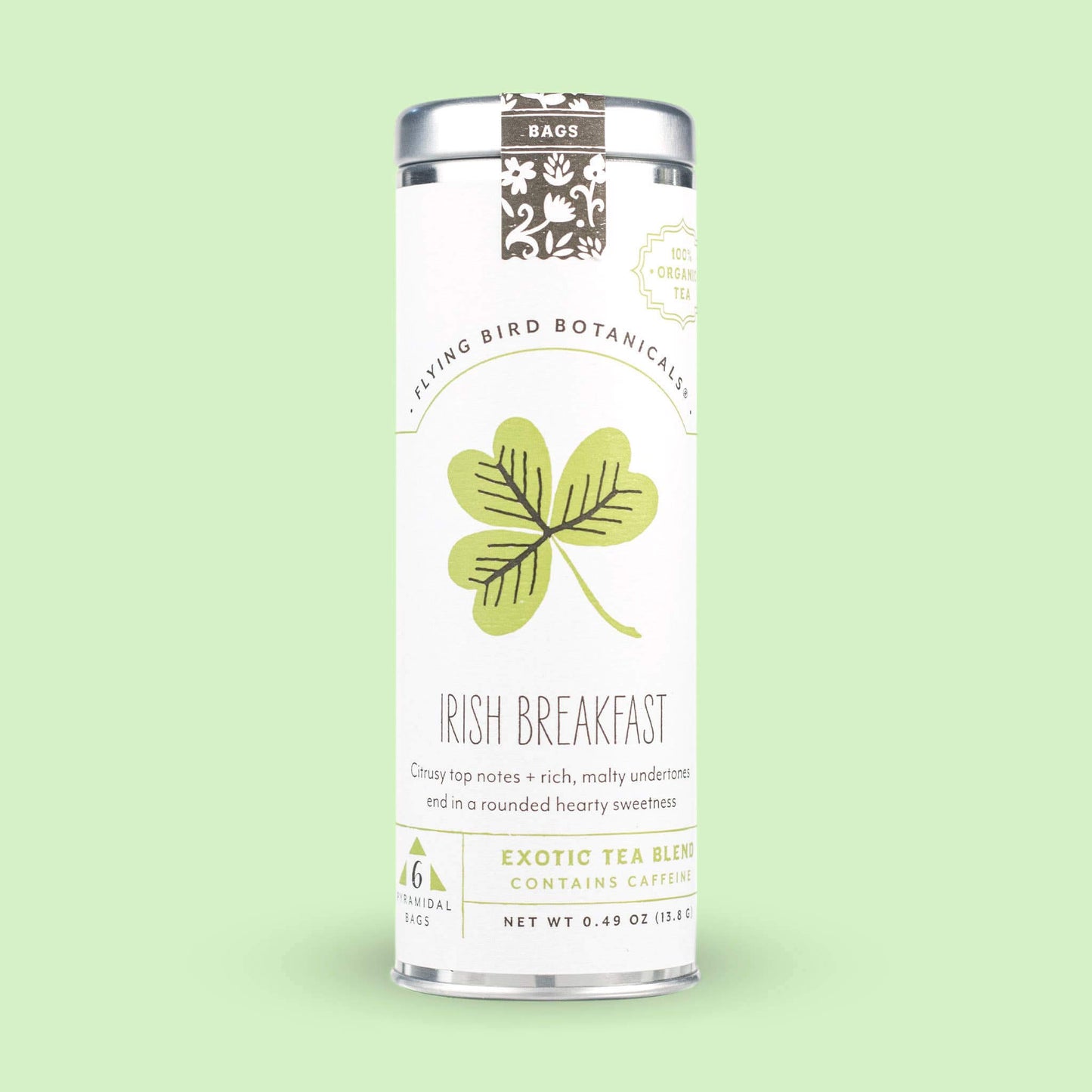 Irish Breakfast – 6 Tea Bag Tin - Flying Bird Botanicals