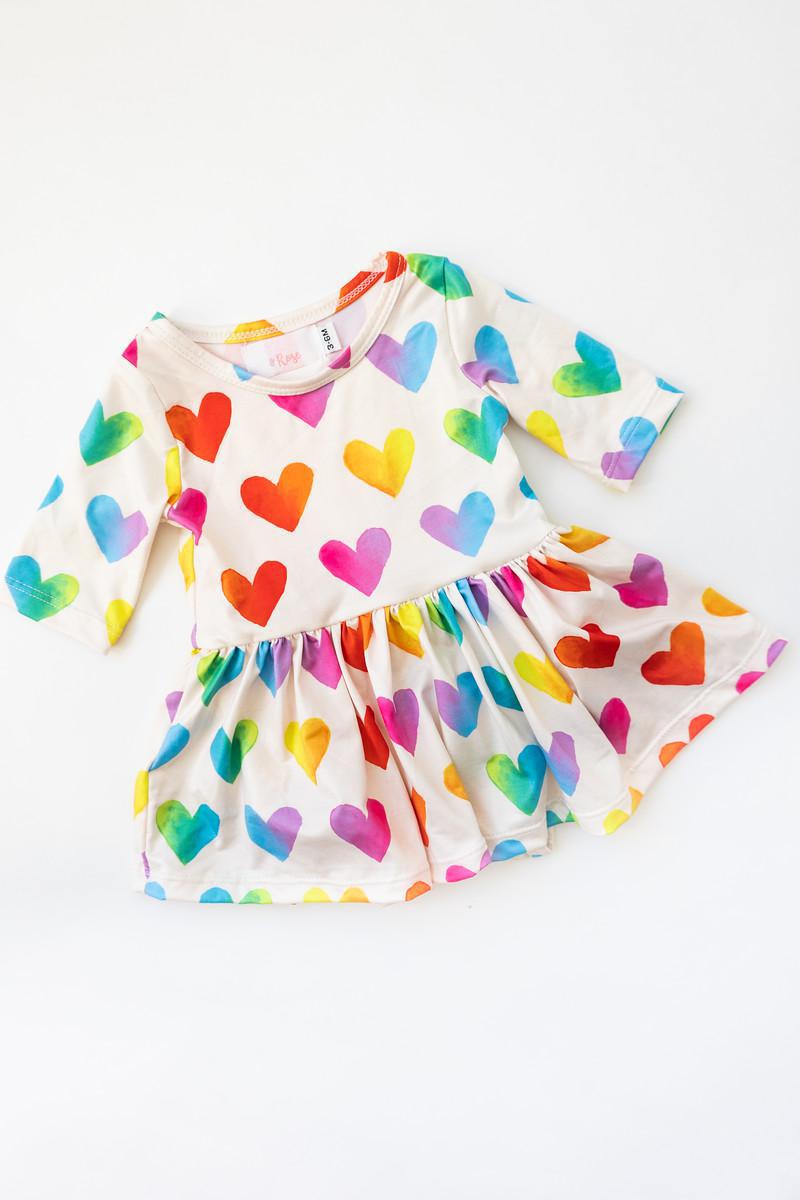 Lotta Love 3/4 Sleeve Twirl Bodysuit