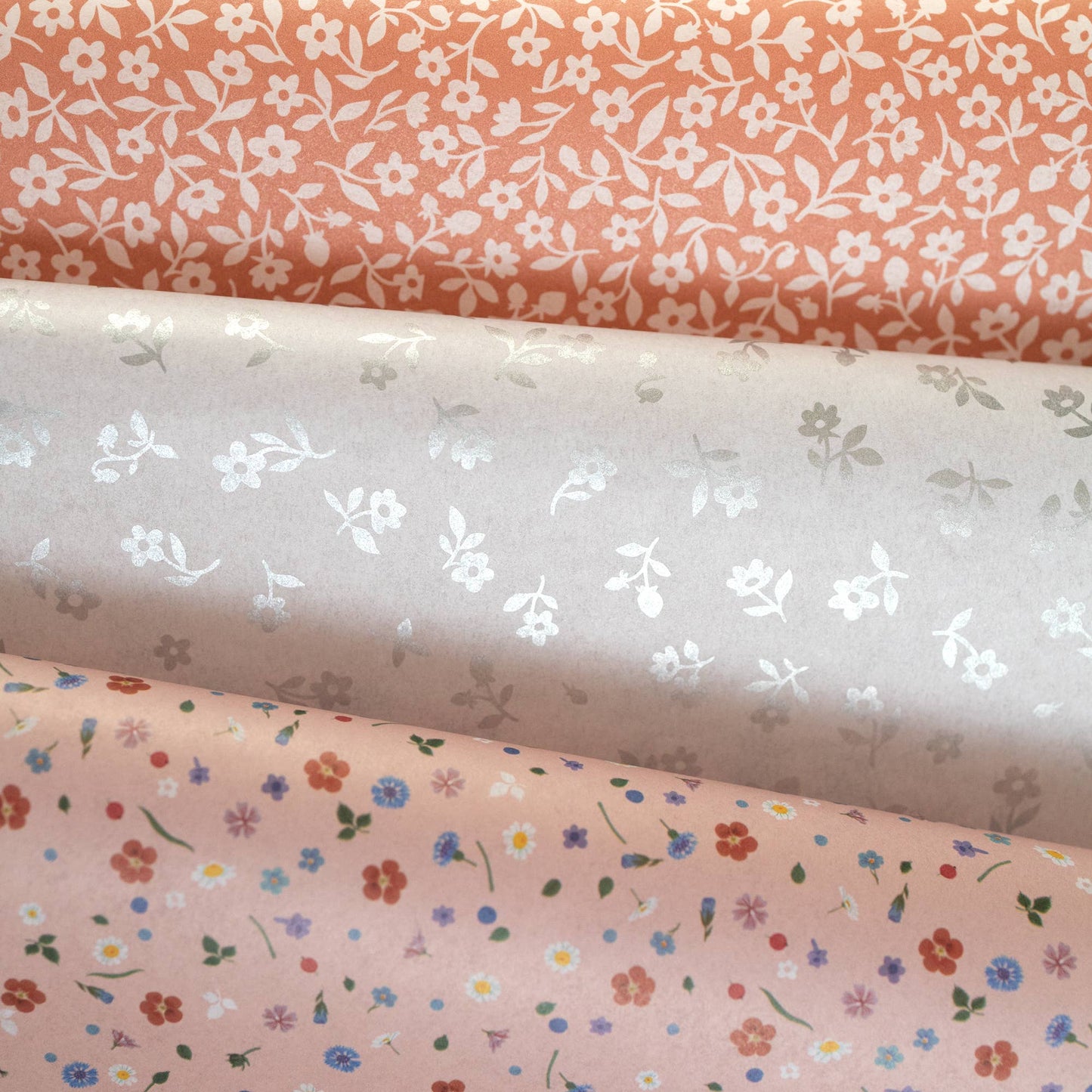 Gift Tissue Paper - Terracotta Petite Flowers - 10 sheets