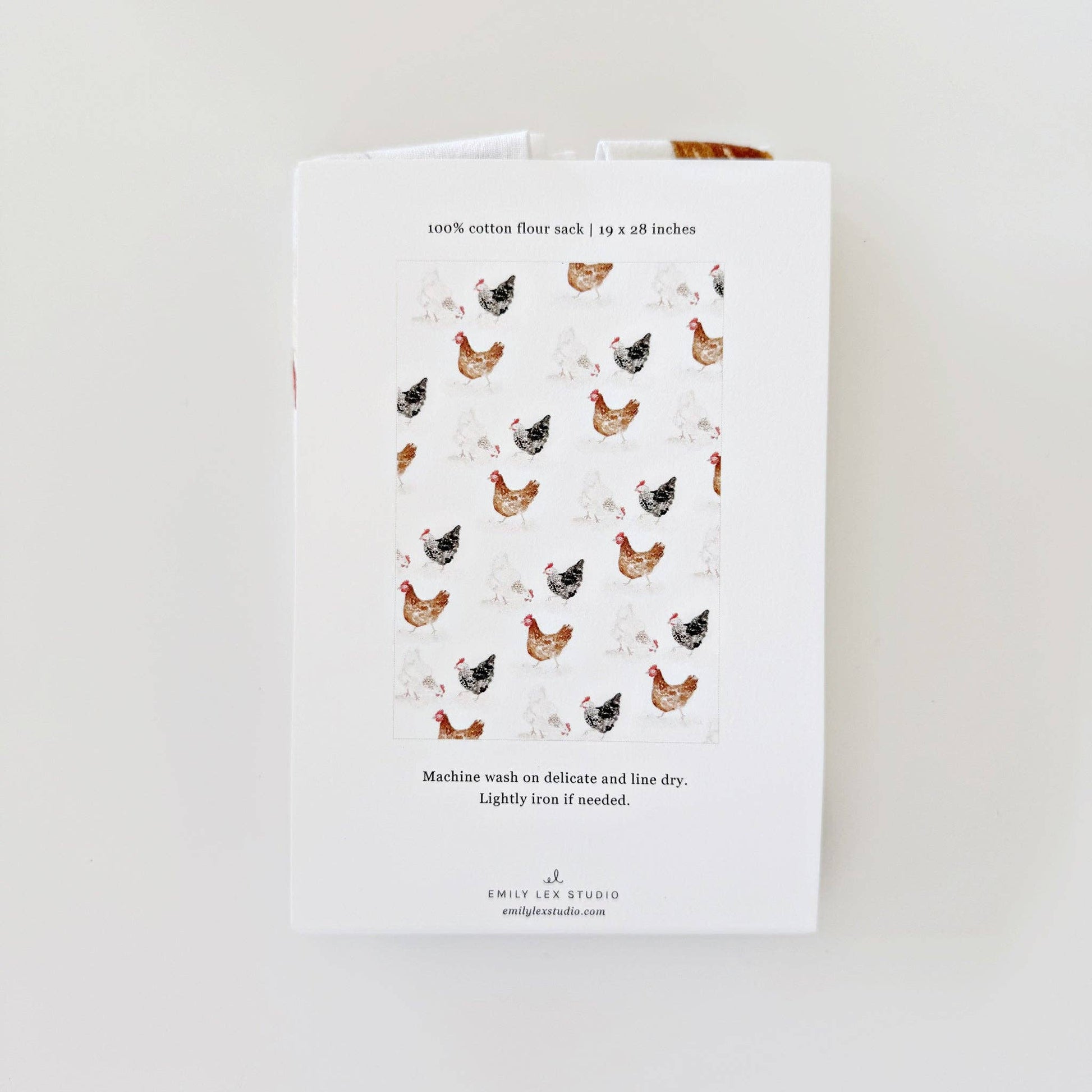 Kitchen Tea Towel - Chickens - by Emily Lex - emily lex studio