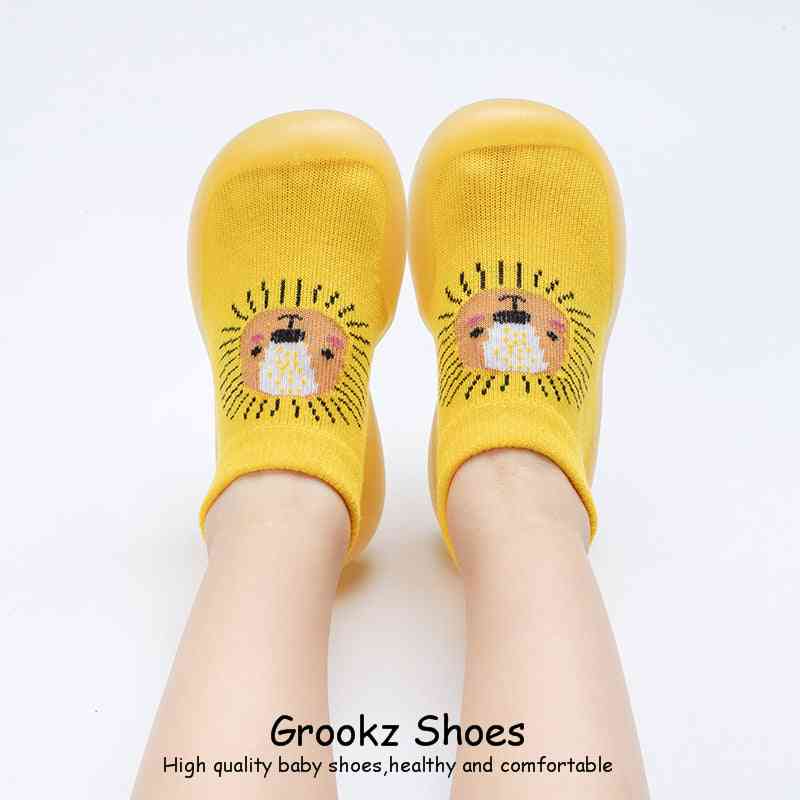 Animal Sock Shoes - Yellow Lion