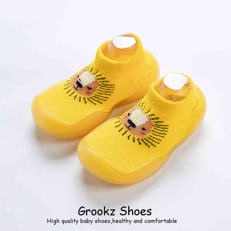 Animal Sock Shoes - Yellow Lion