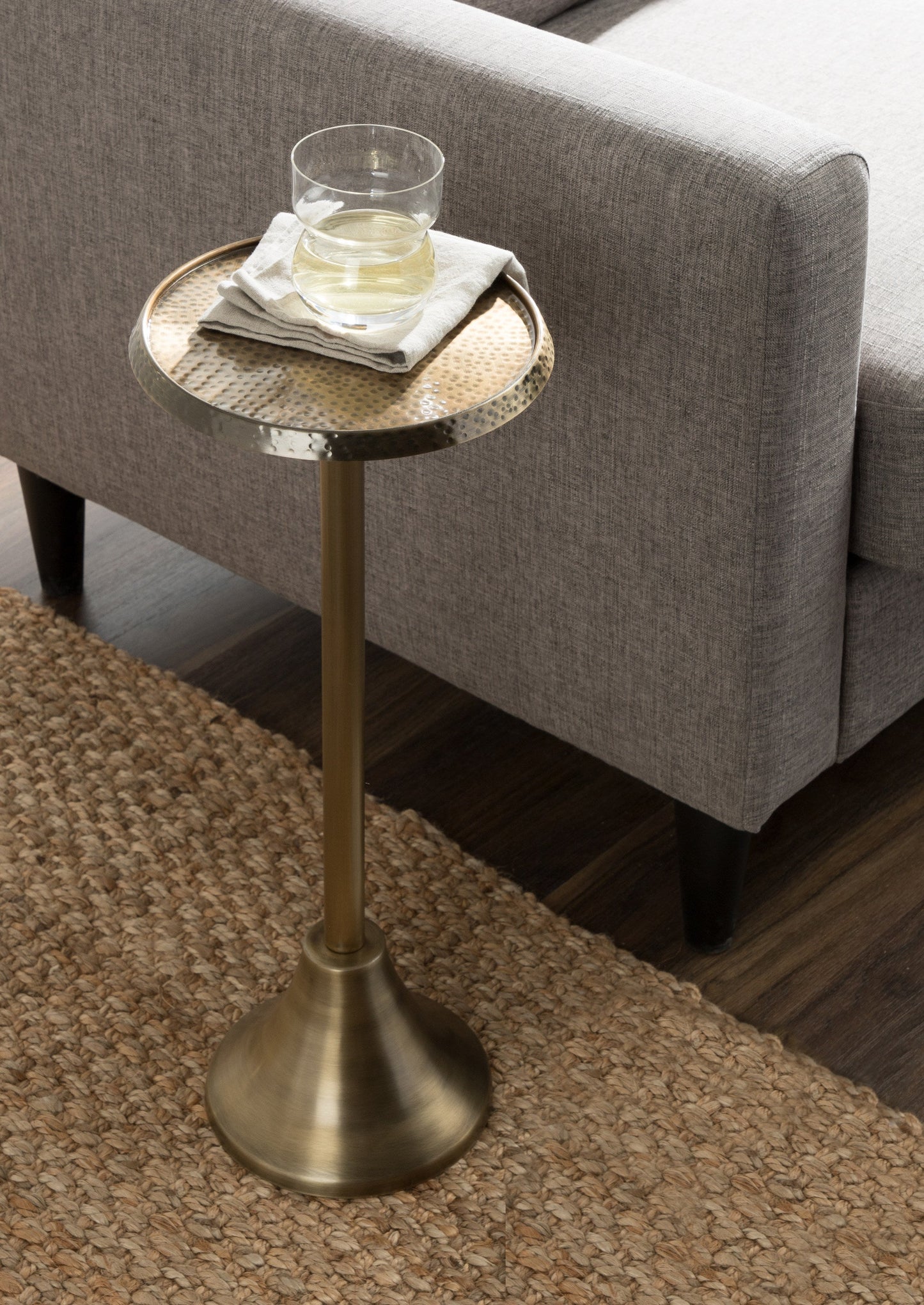 Sanzo Metal Cocktail Table or Plant Stand