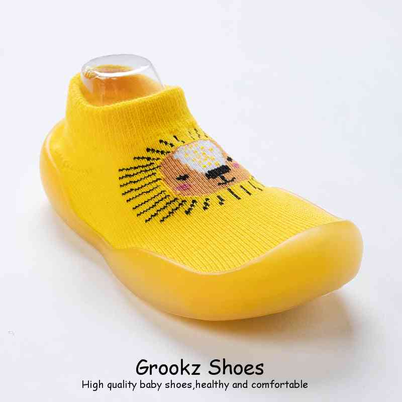 Animal Sock Shoes - Yellow Lion