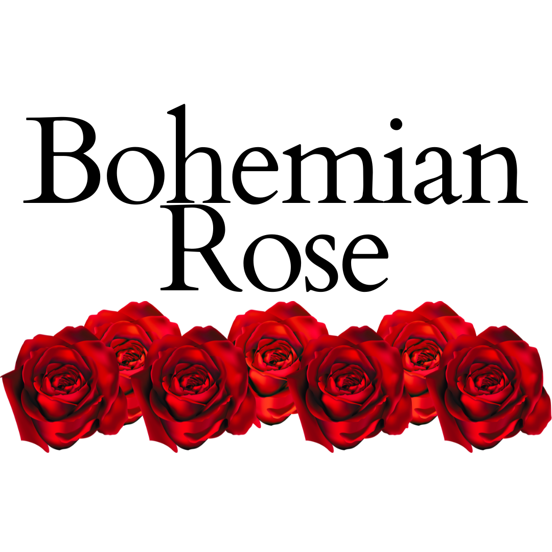 Bohemian Rose - Ambientador para coche en botella de cristal de 8 ml